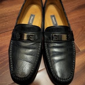 Navy Blue Bally Ruvera (loafers) Size 8 D